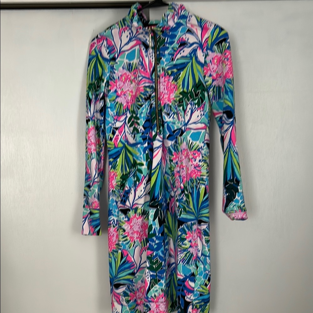 Lilly Pulitzer Floral Long Sleeve Dress